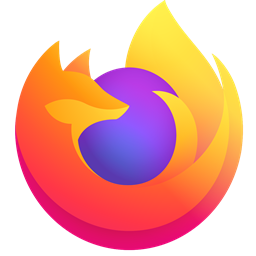 The Firefox logo: a flaming fox surrounding the Earth